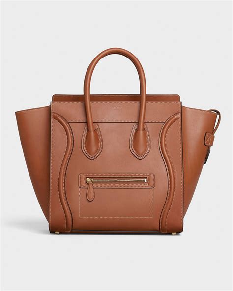 celine medium luggage tote measurements|Celine mini luggage tote.